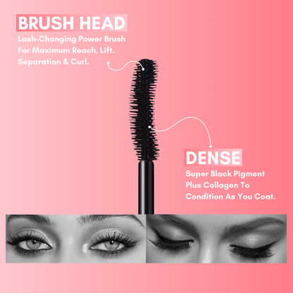 Waterproof Crescent Brush Mascara